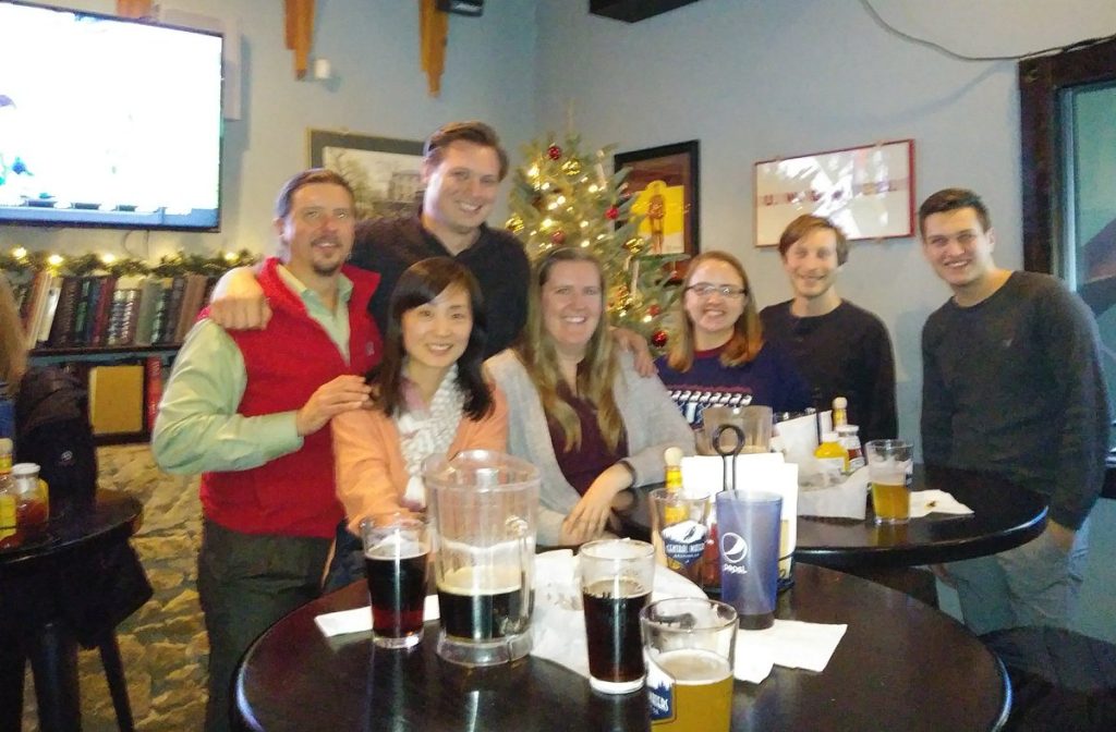 Lab group at the Library