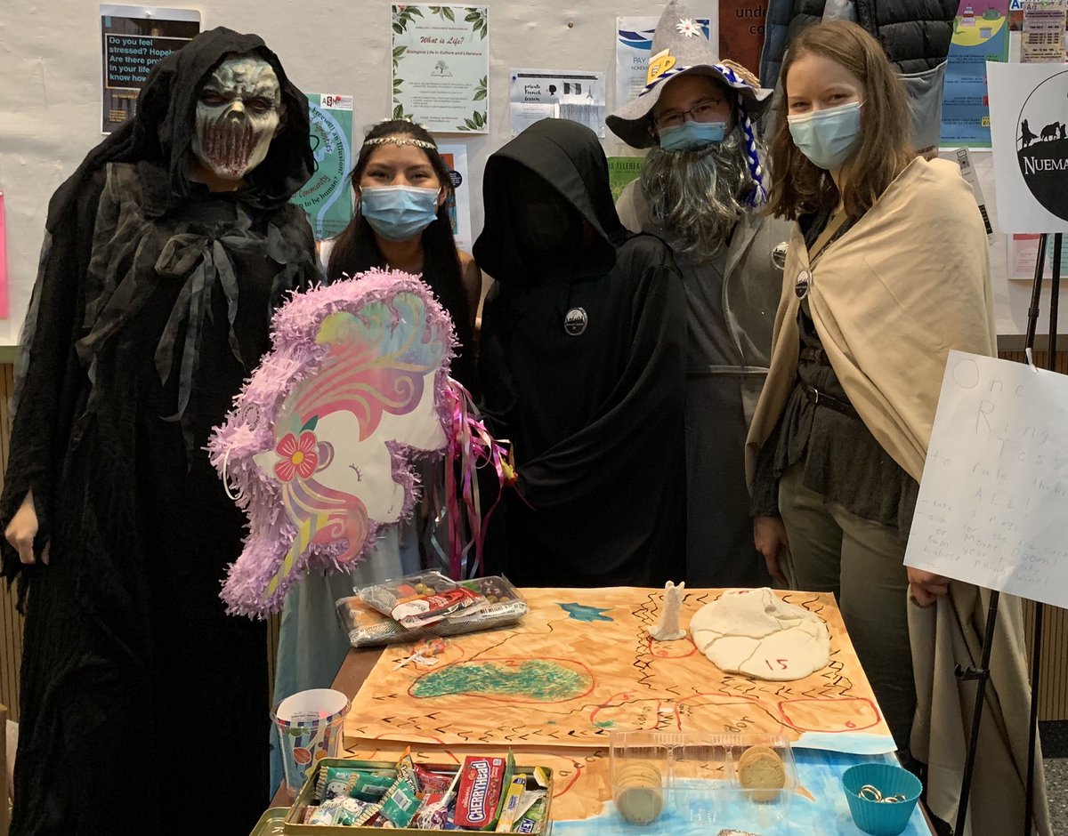 Group dressed up as Lord of the Rings for Bactoberfest