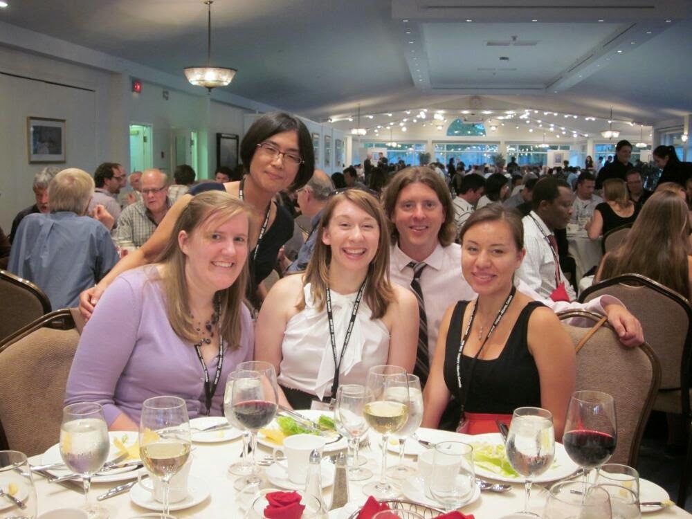 Lab members at dinner at IHW 2012